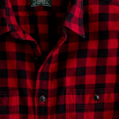 Vintage flannel shirt in buffalo plaid