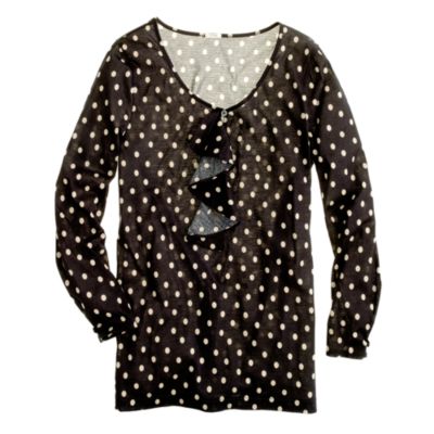 Ruffle henley J.Crew