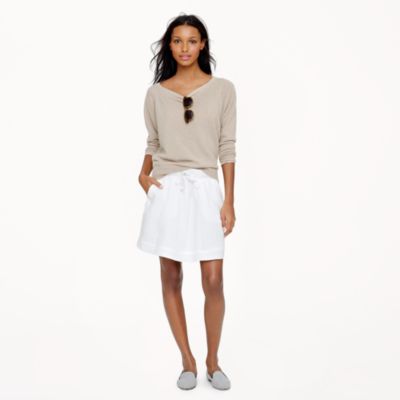 linen skirt boardwalk crew mini skirts jcrew lyst