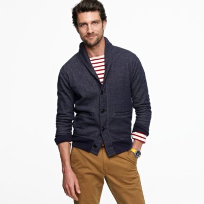 Vintage fleece shawlcollar cardigan J.Crew