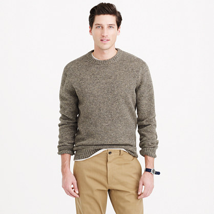 Wallace & Barnes Shetland wool Sutherland sweater : wool | J.Crew