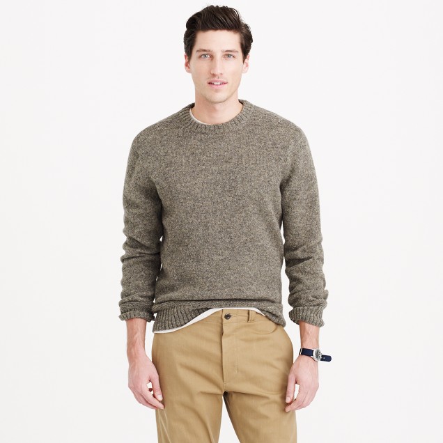 Wallace & Barnes Shetland wool Sutherland sweater : | J.Crew