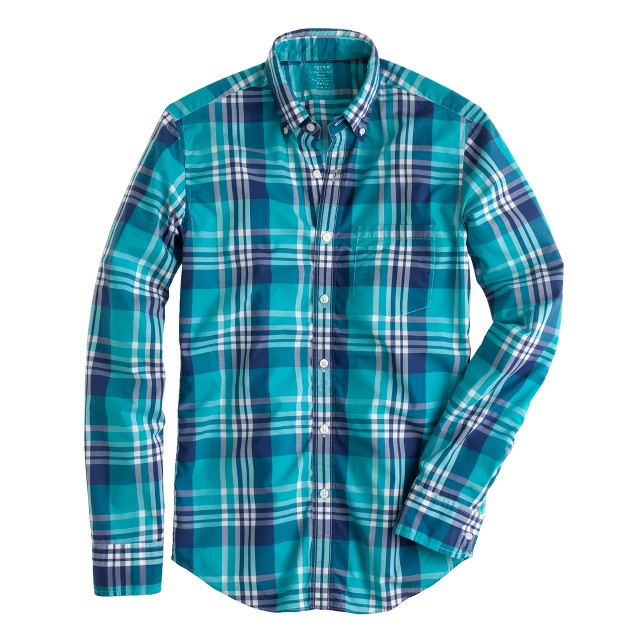 looks like check how shirt in havana : Slim J.Crew plaid blue lightweight looks like check how shirt in havana : Slim J.Crew plaid blue lightweight