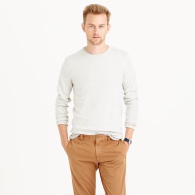 Slim cotton-cashmere crewneck sweater