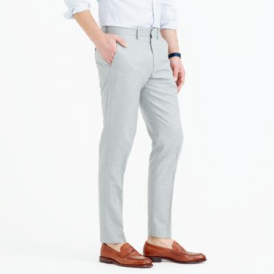 Bowery slim pant in heather cotton twill