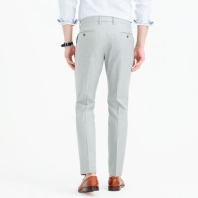 Bowery slim pant in heather cotton twill