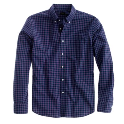 Secret Wash shirt in navy check