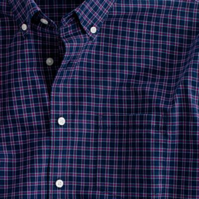 Secret Wash shirt in navy check