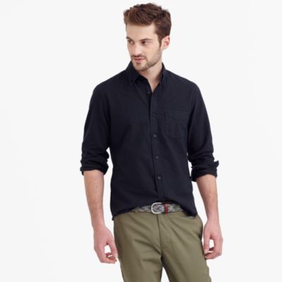 Slim vintage oxford shirt in tonal cotton