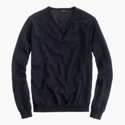 Merino wool V-neck sweater
