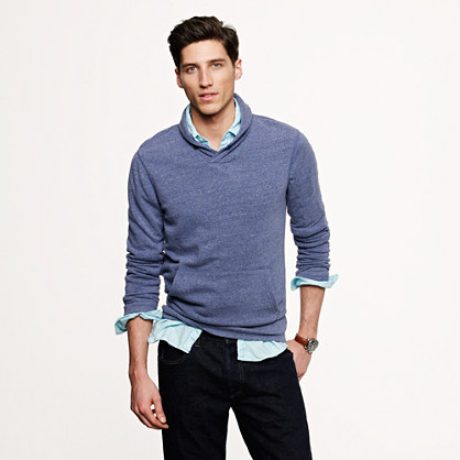 Vintage fleece shawl-collar pullover : t-shirts & polos | J.Crew