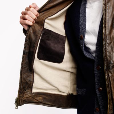 Leather Garrett jacket