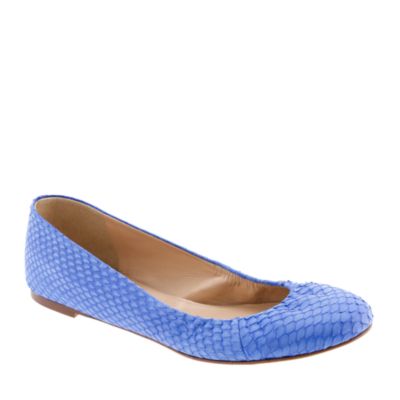 Cece snakeskin ballet flats : | J.Crew