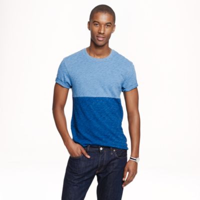 Colorblock indigo T-shirt
