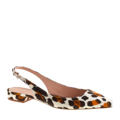 Lucie printed fabric slingback flats : | J.Crew