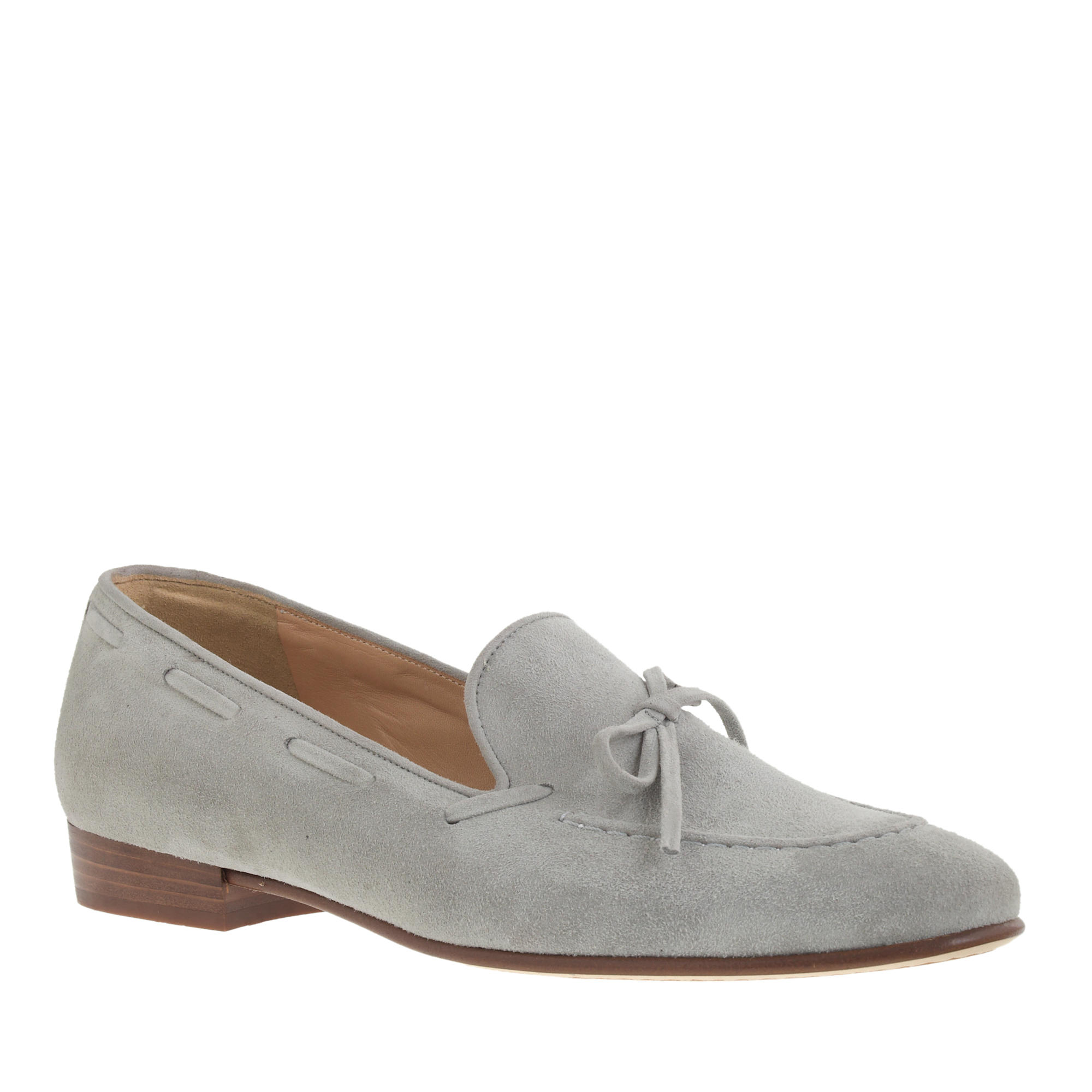 Suede bow loafers : | J.Crew