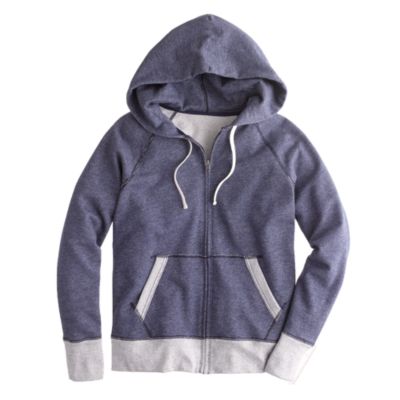 j crew cotton linen hoodie