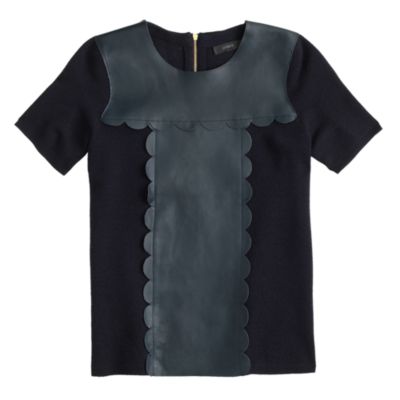 scallop hem t shirt