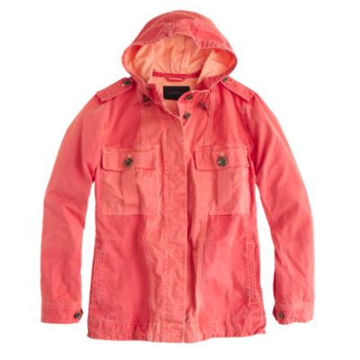 Hooded fatigue jacket J.Crew