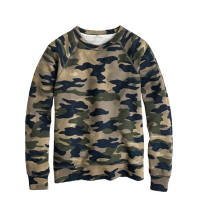 Camo sweatshirt : | J.Crew