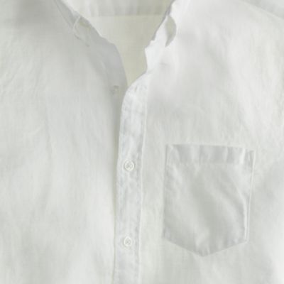 Short-sleeve Irish linen shirt