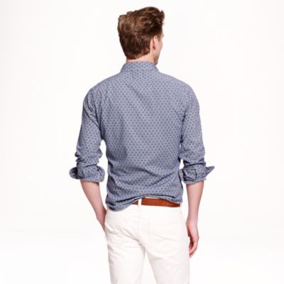 Slim Secret Wash shirt in diamond floral