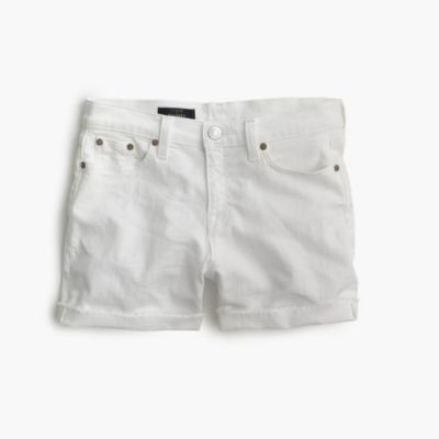 Denim Short In White Women's Shorts J.Crew