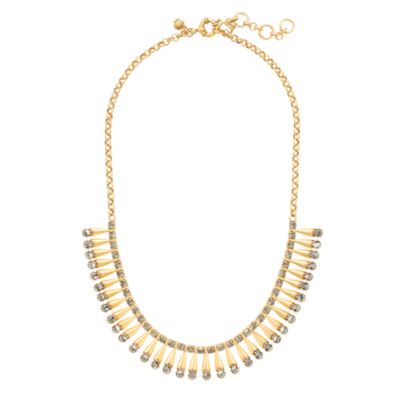 Brass pins necklace J.Crew
