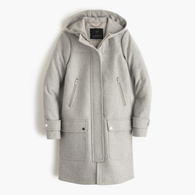 Wool melton duffle coat : | J.Crew