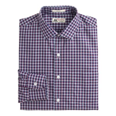 Thomas Mason&reg; for J.Crew Ludlow shirt in burgundy check