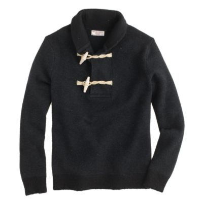 Wallace & Barnes boiled wool toggle sweater J.Crew