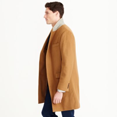 Ludlow peak-lapel topcoat in wool-cashmere