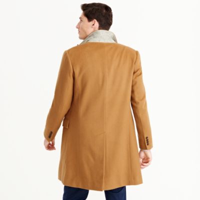 Ludlow peak-lapel topcoat in wool-cashmere