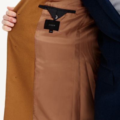 Ludlow peak-lapel topcoat in wool-cashmere