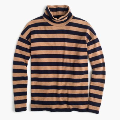 Oversized Striped Turtleneck : Women's Knits | J.Crew