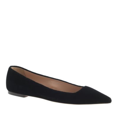 j crew velvet flats