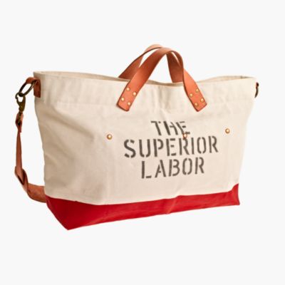 Superior Labor&trade; canvas and leather duffel bag