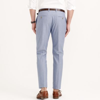 Ludlow suit pant in Italian cotton oxford cloth