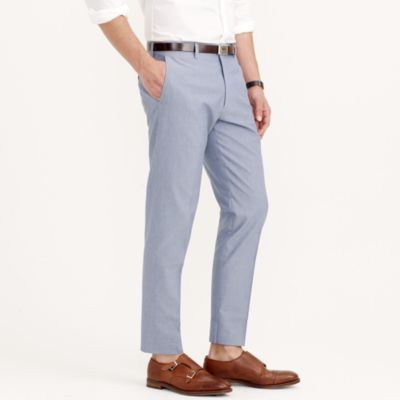 Ludlow suit pant in Italian cotton oxford cloth