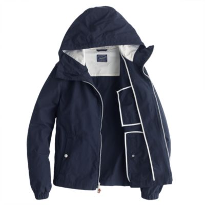 x150 cotton-nylon hooded jacket