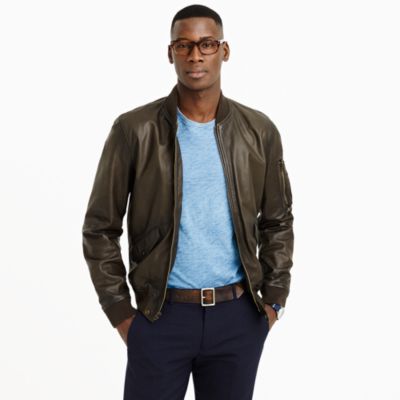Wallace &amp; Barnes MA-1 leather jacket