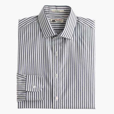 Thomas Mason&reg; for J.Crew Ludlow shirt in bright navy stripe