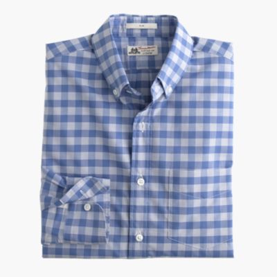 Slim Thomas Mason&reg; for J.Crew shirt in light blue gingham