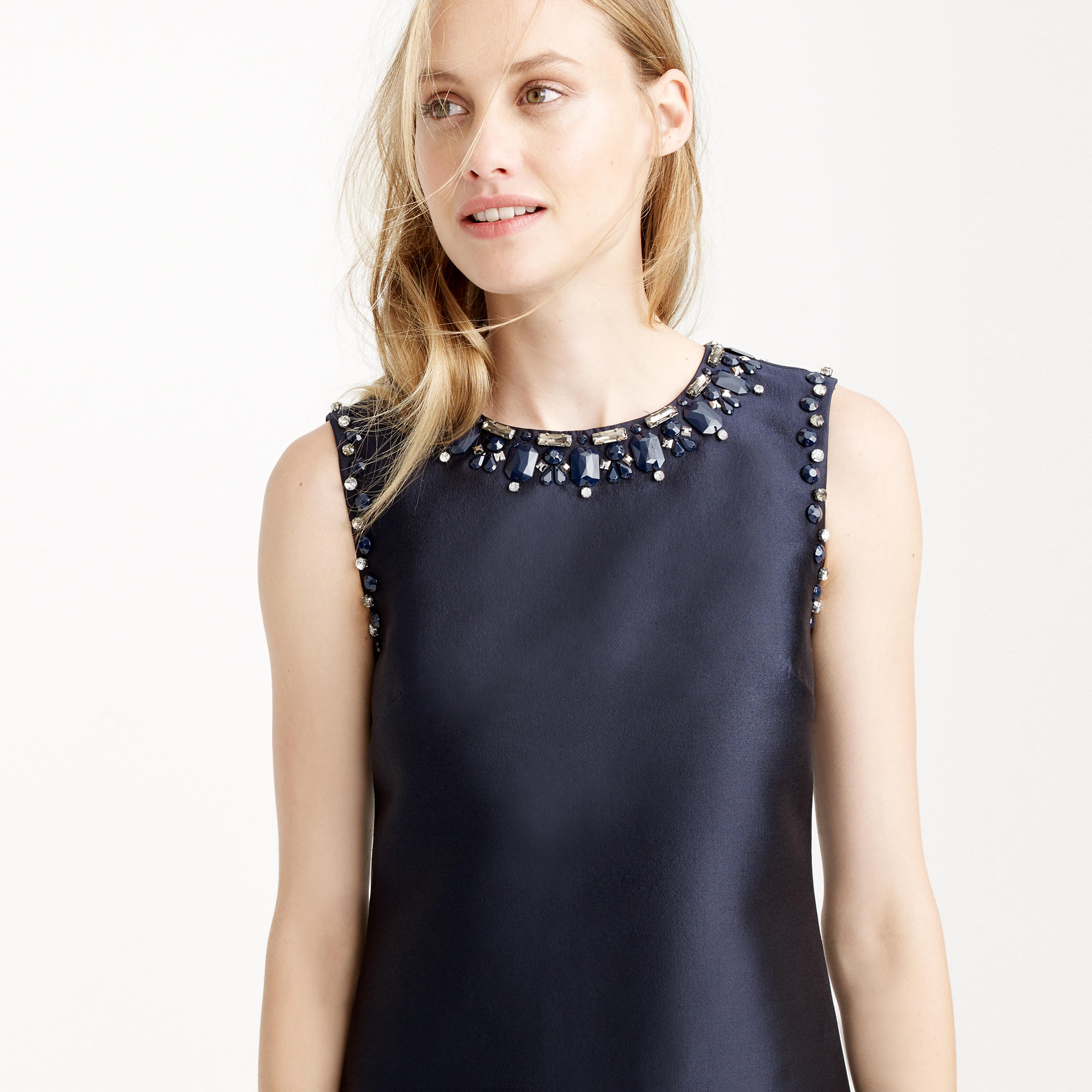 Collection encrusted necklace sheath dress : | J.Crew