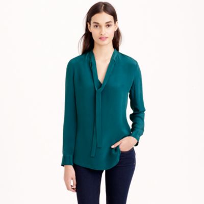 Collection silk secretary blouse : j.crew collection | J.Crew