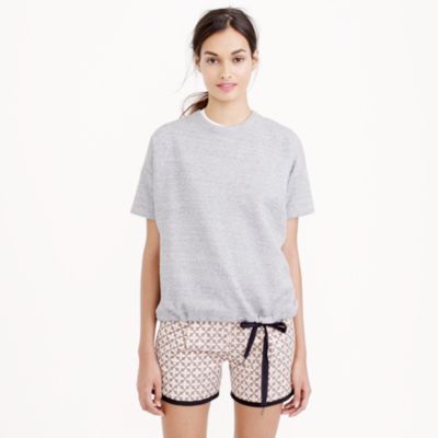 Shortsleeve drawstring sweatshirt J.Crew