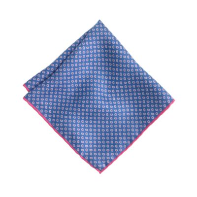 Italian linen pocket square in paisley
