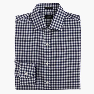 Crosby shirt in classic navy gingham