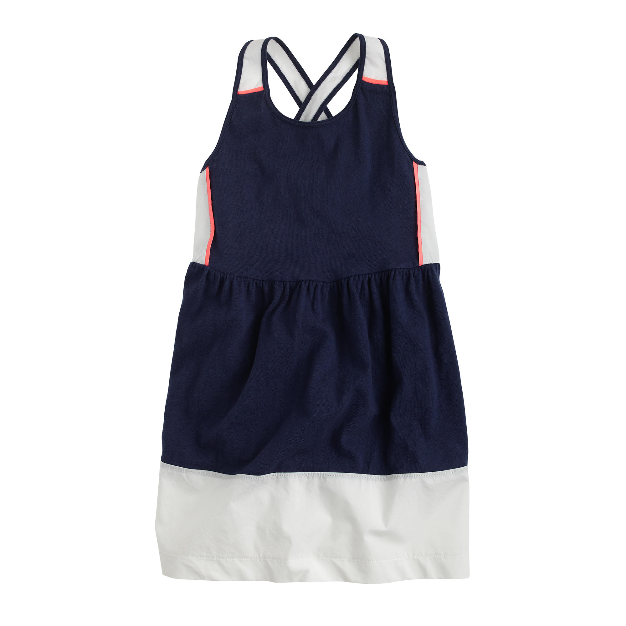 trim j : cross poplin hem Girls' J.Crew back sundress trim j : cross poplin hem Girls' J.Crew back sundress