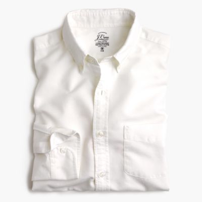 Slim lightweight vintage oxford cloth shirt in solid